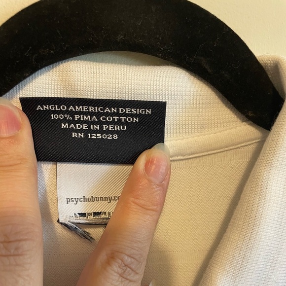 PSYCHO BUNNY -Mens Classic Pique Polo Shirt - Picture 6 of 7